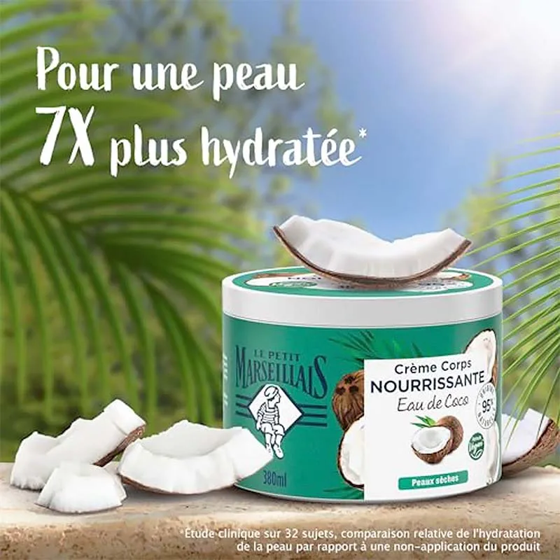 Le Petit Marseillais Nourishing Body Cream Eau De Coco Vegan Κρέμα Σώματος για Ξηρή Επιδερμίδα 380ml