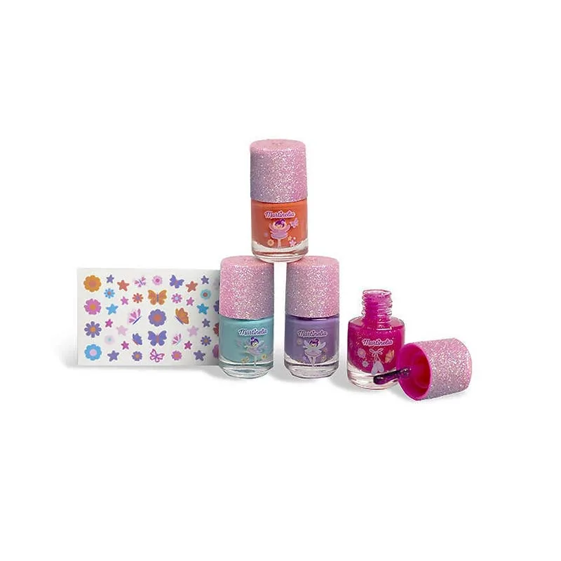 Martinelia Magic Ballet Nail Art Set Βερνίκια Νυχιών 4 x 4ml & Stickers Ηλικίες 3+