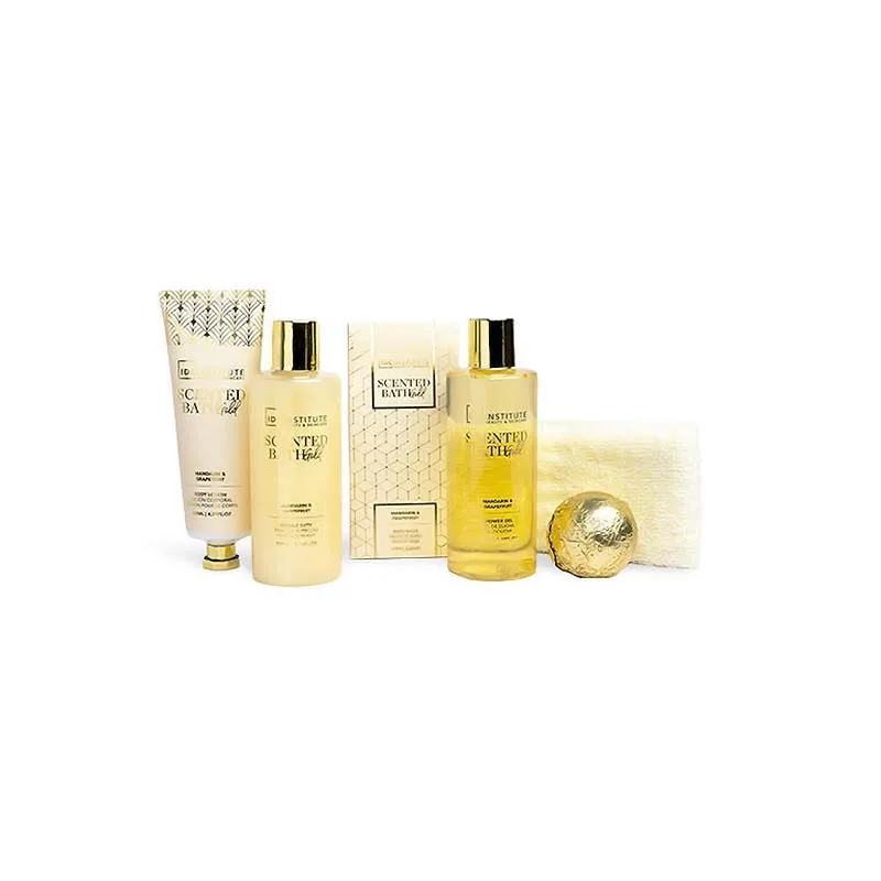 IDC Scented Bath Gold 6 Pcs Gift Box - Σετ Περιποίησης 28 x 28 x 6cm