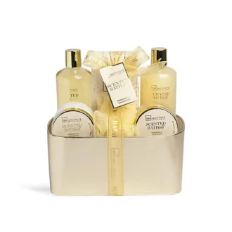 IDC Scented Bath Gold 6 Pcs Basket - Σετ Περιποίησης 21.5 x 22.5 x 12.5cm