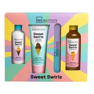 IDC Institute Sweet Swirls Gift Set 4Pcs - Σετ Μπάνιου - Περιποίησης 21,5 x 18 x 4,5cm