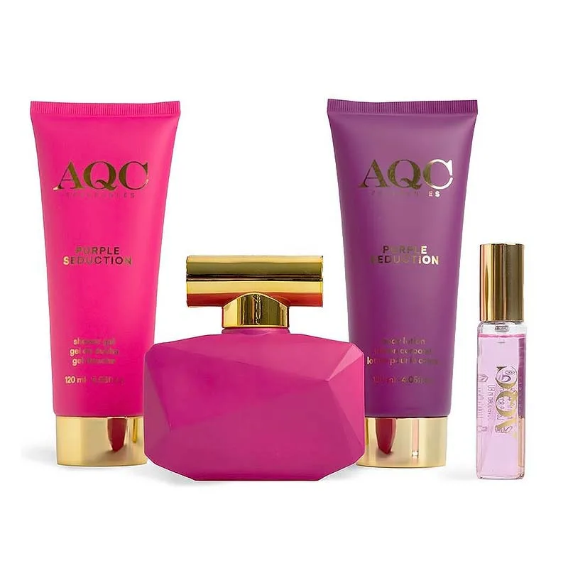 AQC Fragraces Purple Seduction Set - Σετ Περιποίησης 4pcs 30 x 21 x 6cm