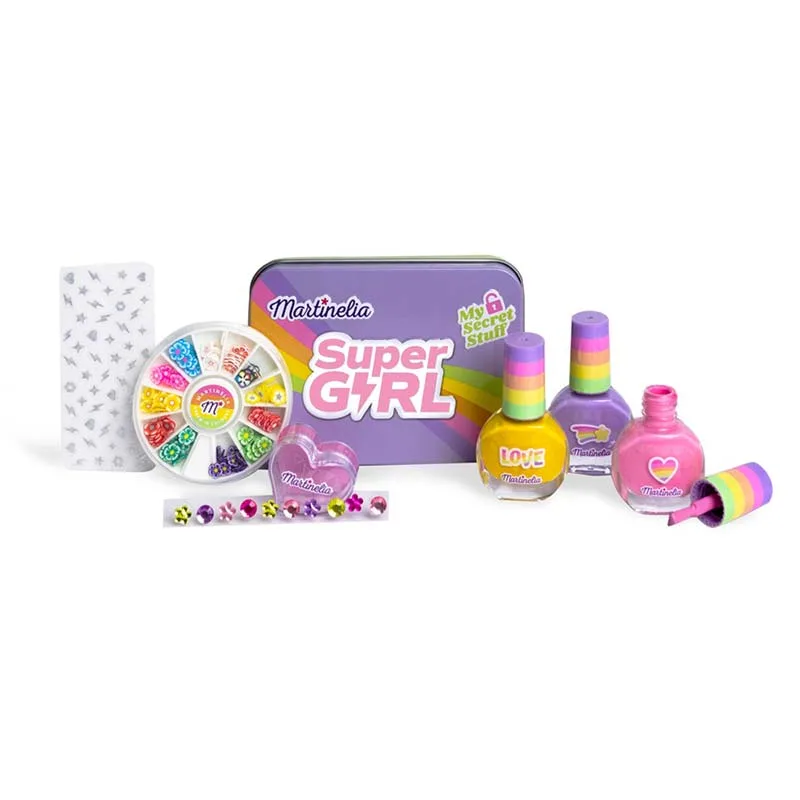 Martinelia Super Girl Complete Nail Art Kit - Παιδικό Σετ Νυχιών για Κορίτσια 25,5 x 17,5 x 3cm Ηλικίες 3+