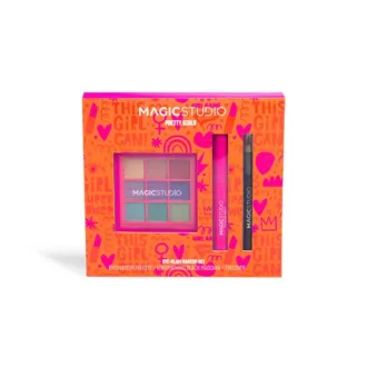 IDC Magic Studio Pretty Girls Eye Glam MakeUp Set - Σετ Μακιγιάζ Ματιών 16,5 x 15,5 x 3cm