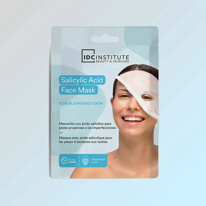 IDC Salicylic Acid Face Mask - Μάσκα Πανί για Δέρμα με Τάσεις Ακμής 1τεμ 22gr