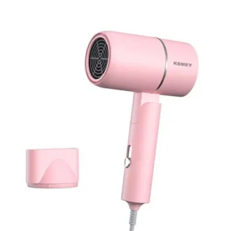 KEMEY Hair Dryer Travel Size KM-8224 Πιστολάκι Μαλλιών 3000W Ροζ