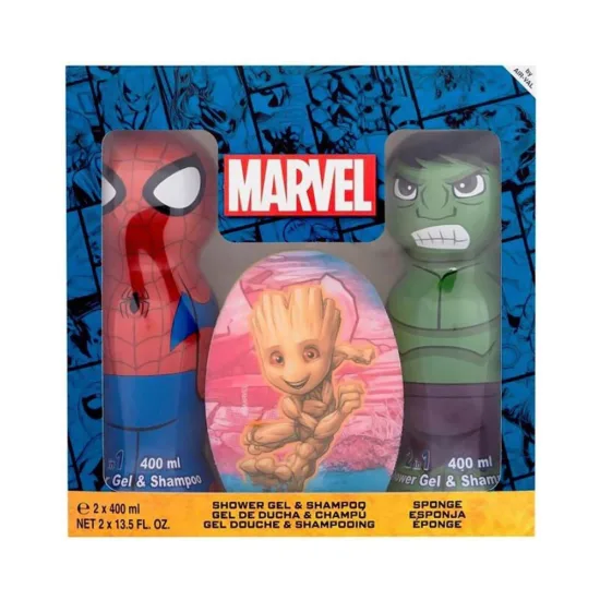 Air-Val Superheroes Bath Set 20 x 20 x 6,5cm 3pcs